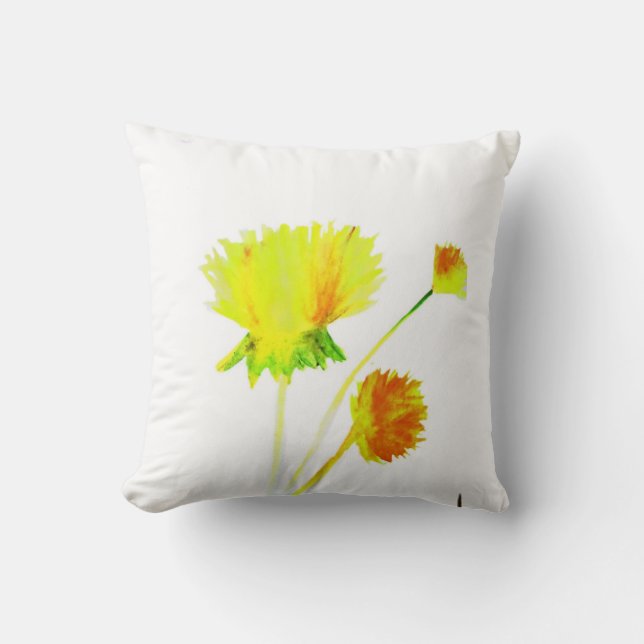 Sunny dandelition cushion (Front)