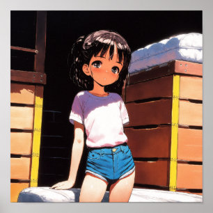 Sunny Day Anime Girl Poster