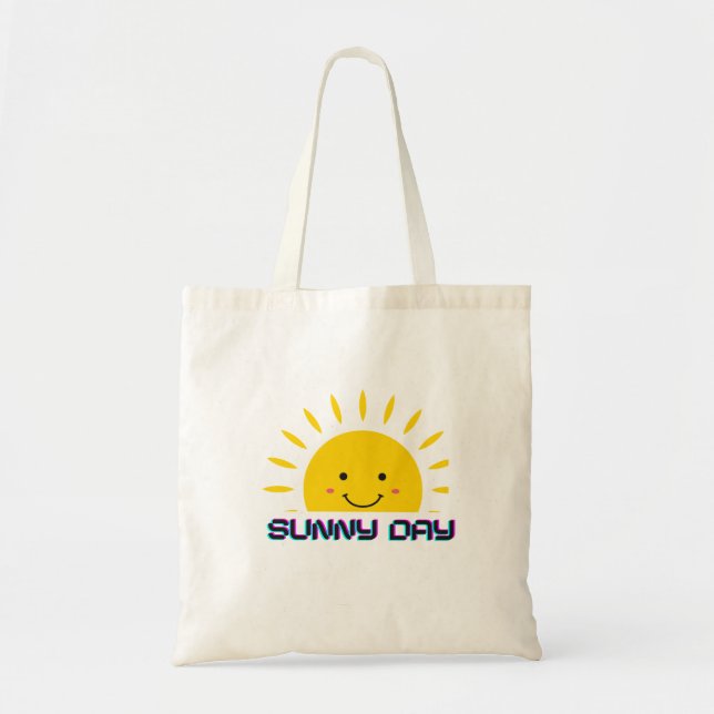 Sunny Day Cute Design Tote Bags (Front)