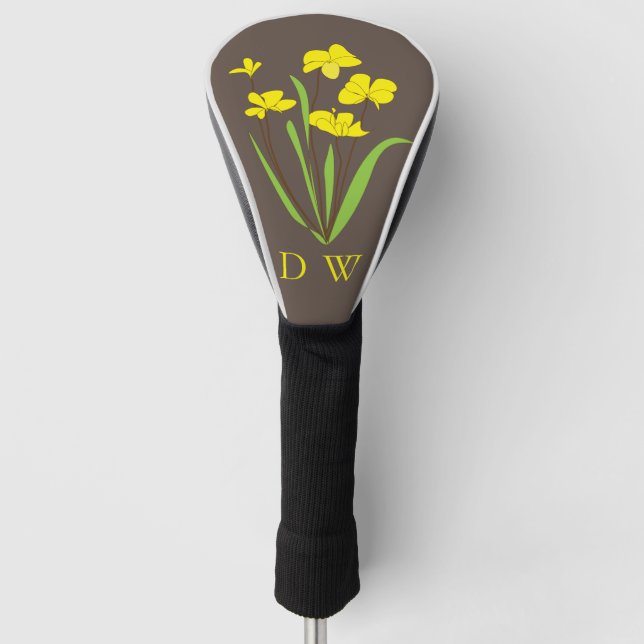 Sunny-day Daffodil Golf Head Cover (Front)