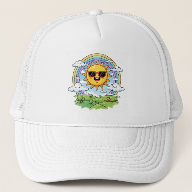 Sunny Day Delight Trucker Hat (Front)