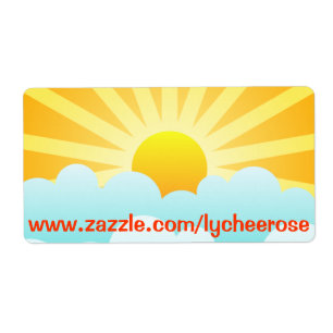 Sunny day label