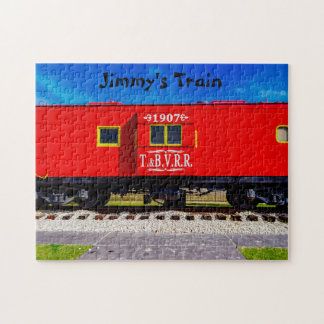 Sunny Day Red Caboose Brain Game Gift Jigsaw Puzzle