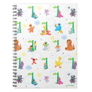 Sunny Day Sesame Street Pattern Notebook