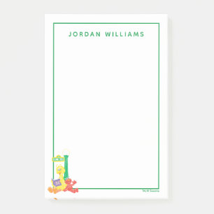 Sunny Day Sesame Street Pattern Post-it Notes