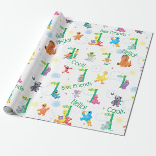 Sunny Day Sesame Street Pattern Wrapping Paper