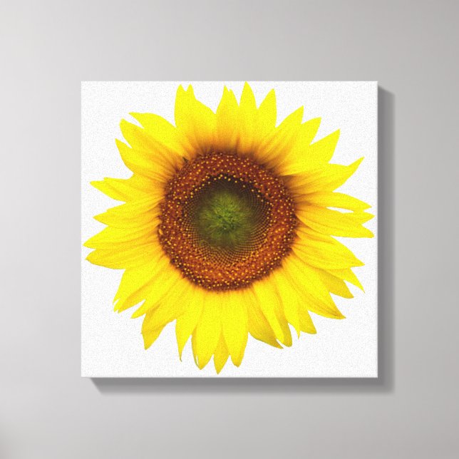 Sunny Day Sunflower Wrapped Canvas Decor (Front)