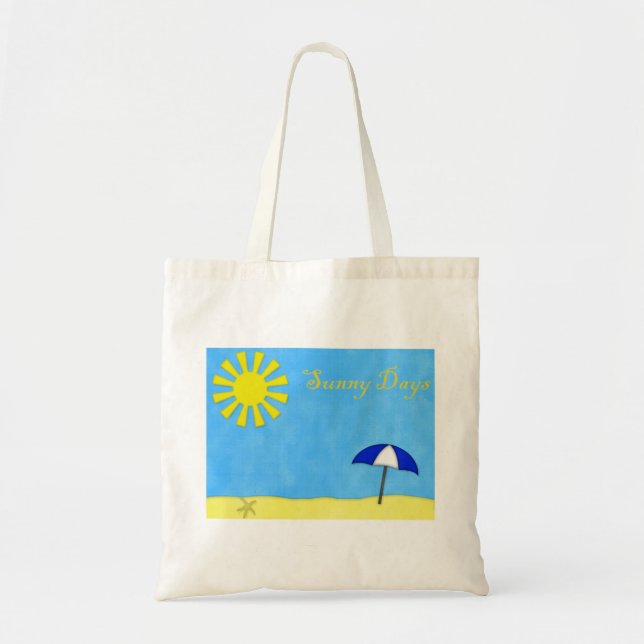 Sunny Days Beach Tote Bag (Front)