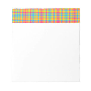 Sunny Days Plaid Top Notepad