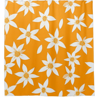 Sunny Delight flower pattern Shower Curtain