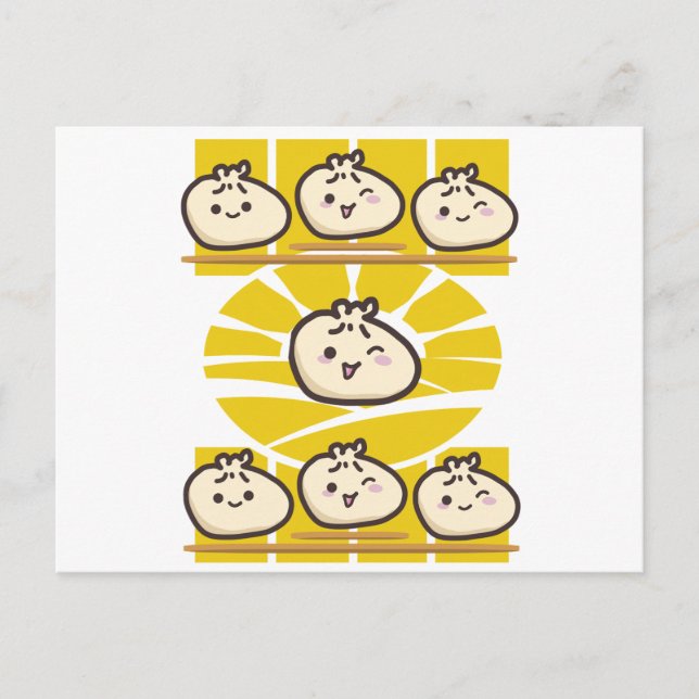 sunny dim sum dumplings  postcard (Front)