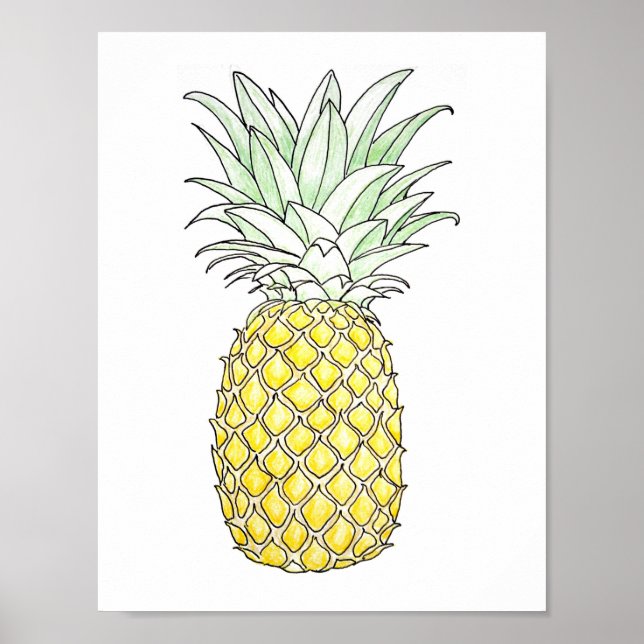 Sunny Disposition: Pineapple Poster (Front)