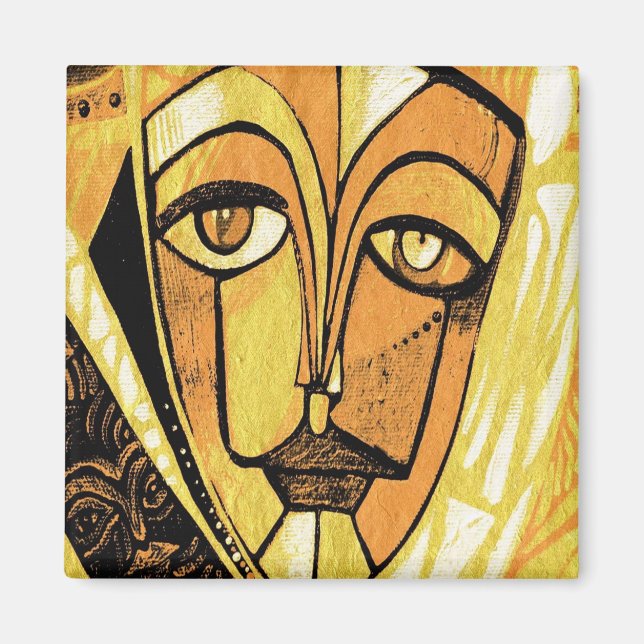 sunny face by gregory gallo magnet (Front)