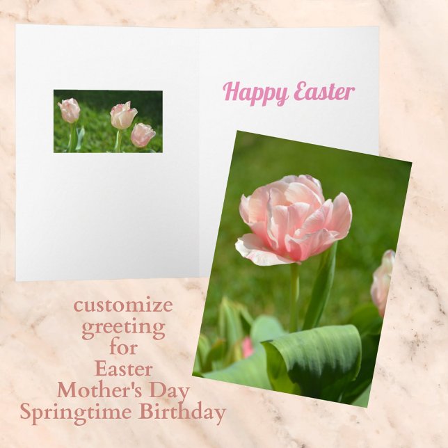 Sunny Fancy Pink Tulips Card (Creator Uploaded)