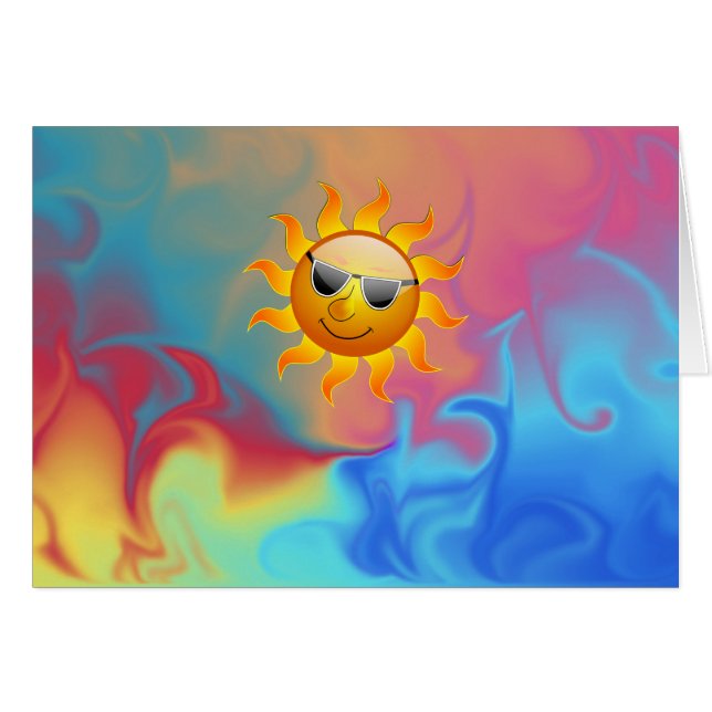Sunny Fire and Ice Card (Front Horizontal)
