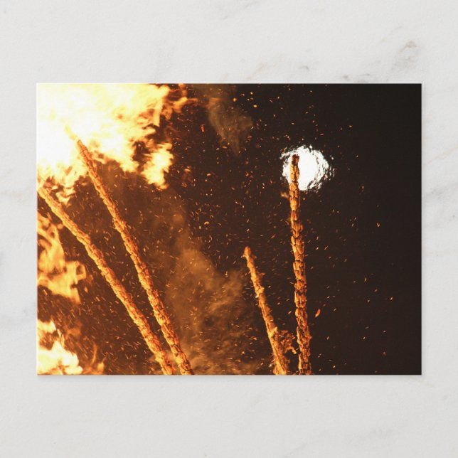 SUNNY FIRE IN HOURS AT UBERNDORF POSTCARD (Front)