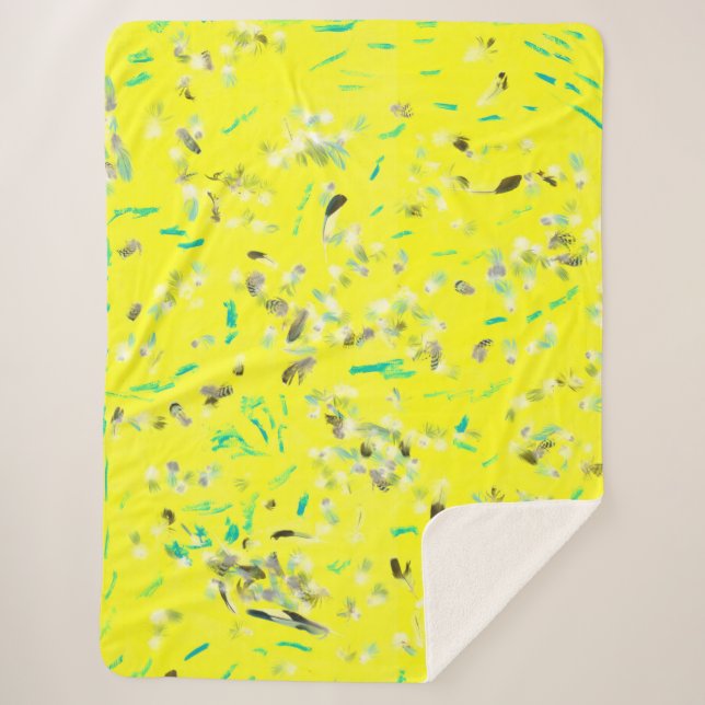 Sunny Flight Sherpa Blanket (Front)