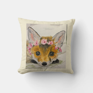 Sunny Fox Family Rescue Fund Throw Pillow