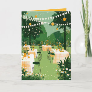 Sunny Garden Graduation Party Celebration Card