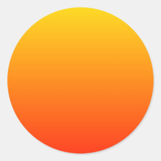 Sunny Gradient Classic Round Sticker