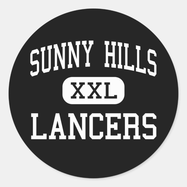 Sunny Hills - Lancers - High - Fullerton Classic Round Sticker (Front)