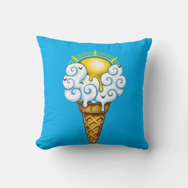 Sunny Ice Cream Cushion (Front)