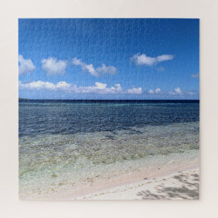 Sunny Indonesian Beach with Ocean View Photo Jigsaw Puzzle