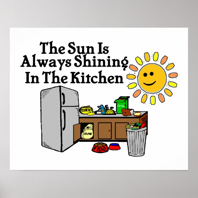 Sunny Kitchen Poster (Front)
