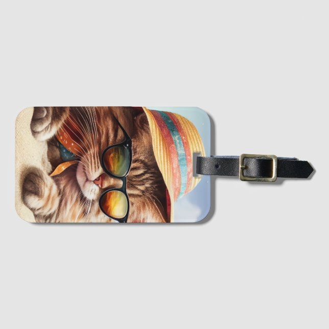 Sunny Kitty  Luggage Tag (Front Horizontal)