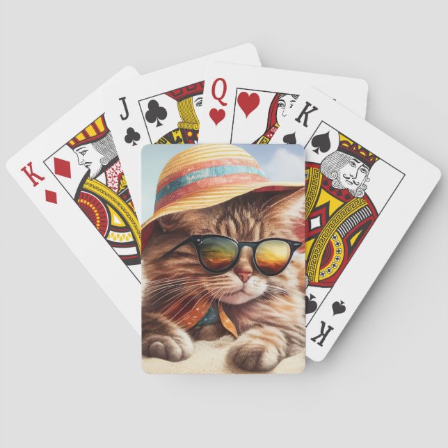 Sunny Kitty  Playing Cards (Back)