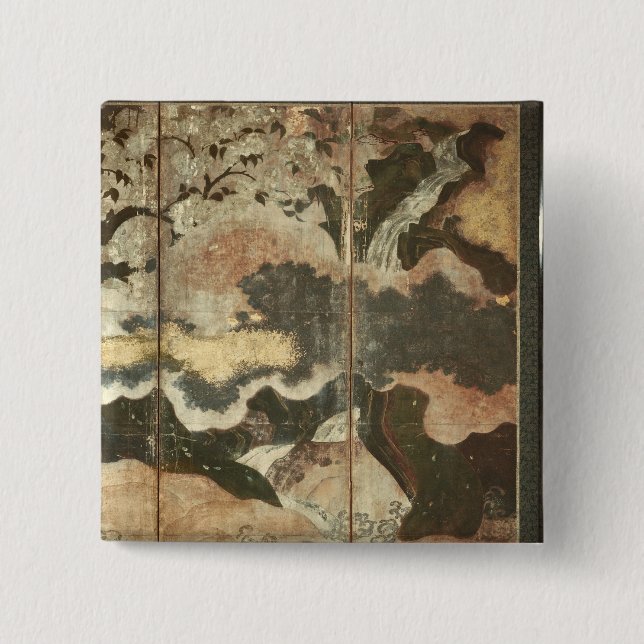 Sunny Landscape 15 Cm Square Badge (Front)