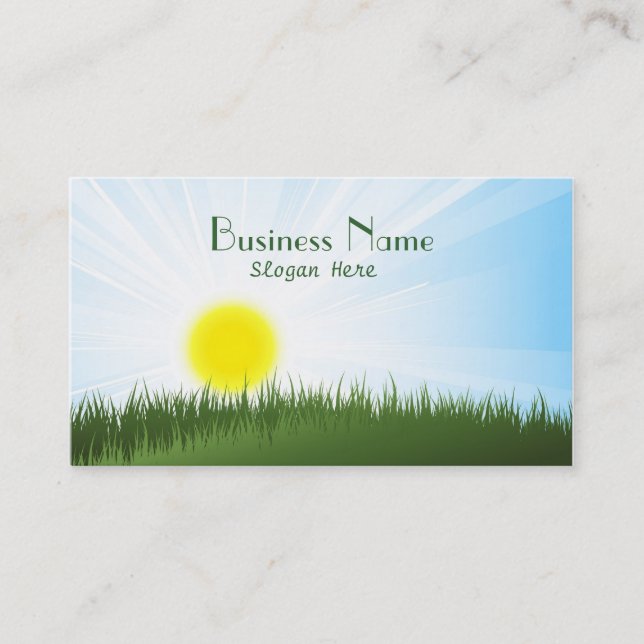 Sunny Landscape Business Card (Front)