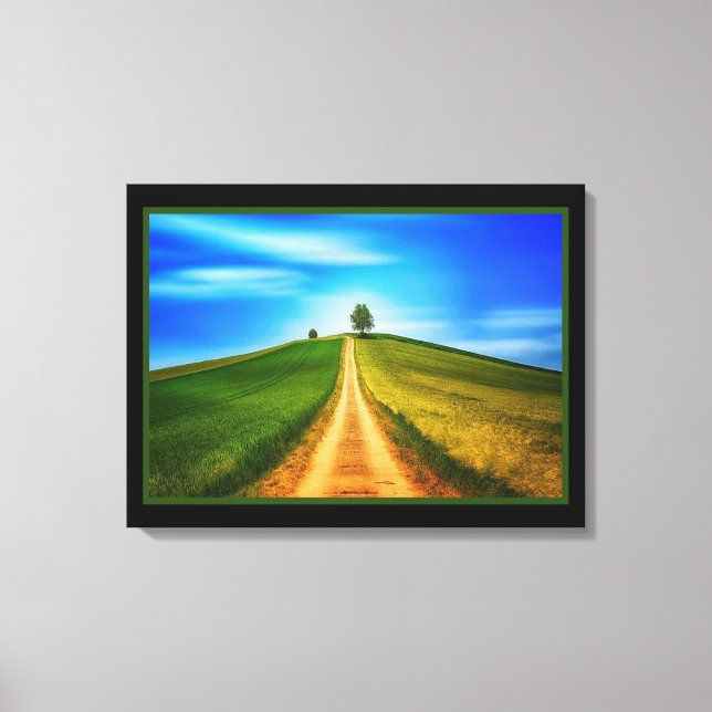 Sunny Landscape Canvas Print (Front)