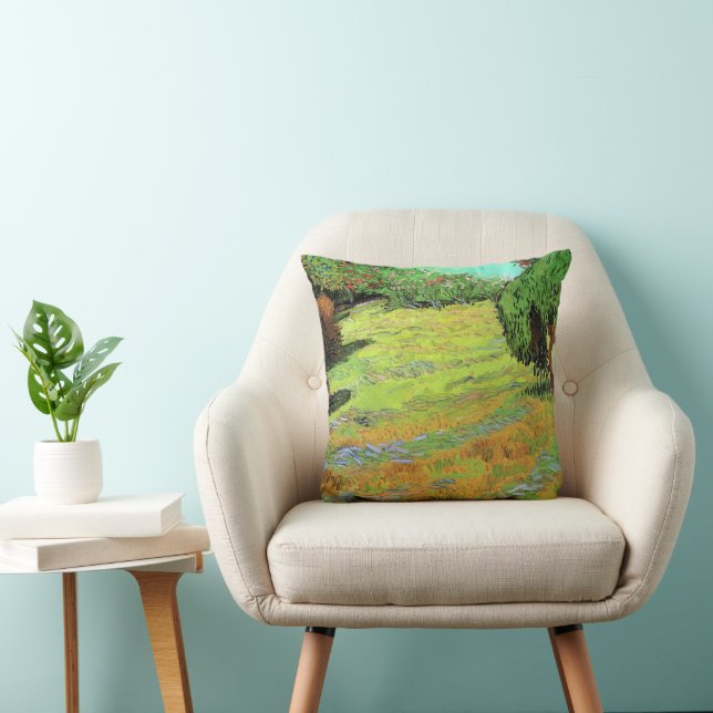 Sunny Lawn in a Public Park by Vincent van Gogh Cushion (Chair)