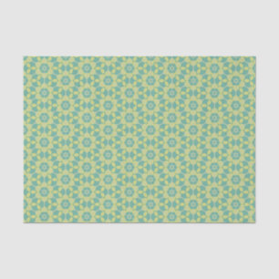 Sunny Leaf Lattice Retro Botanical Tissue Paper