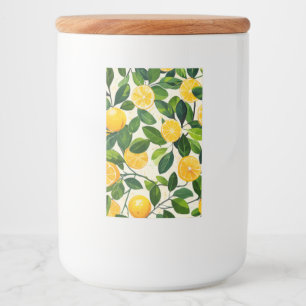 "Sunny Lemon Storage Jar" Food Label