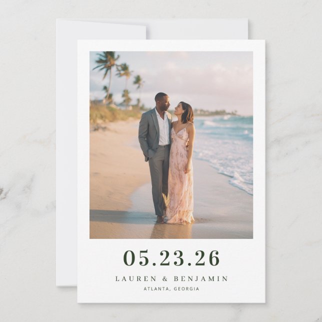 Sunny Lemon Wedding Save The Date (Front)