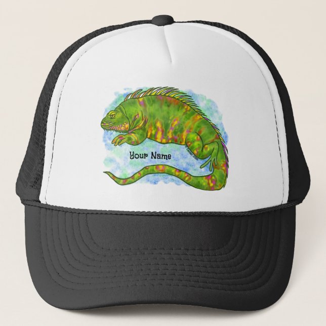 Sunny Lizard Trucker Hat (Front)