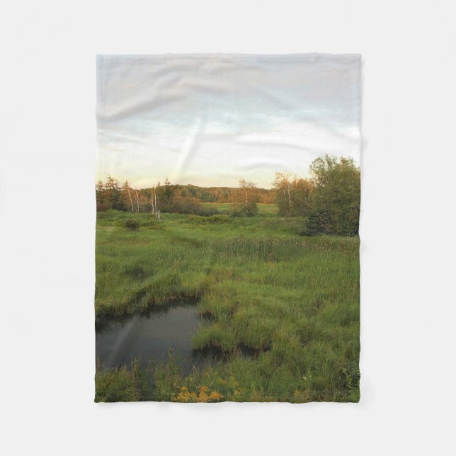 Sunny Meadow Fleece Blanket (Front)