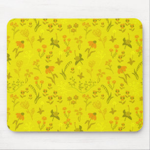 Sunny meadow flowers mouse mat