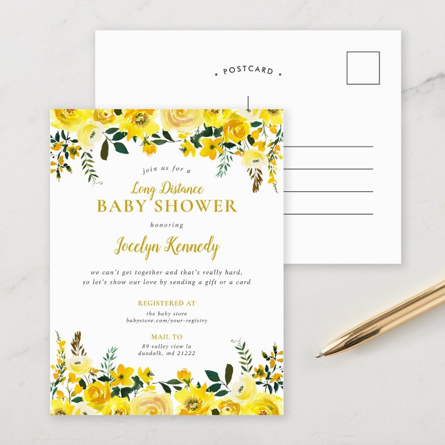 Sunny Meadow Long Distance Baby Shower Invitation (Creator Uploaded)