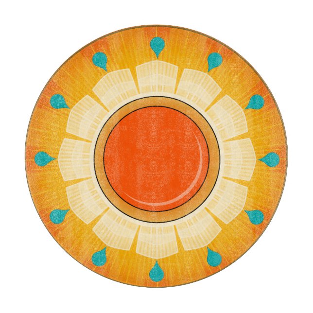 Sunny Navajo Day Charcuterie Board  (Front)