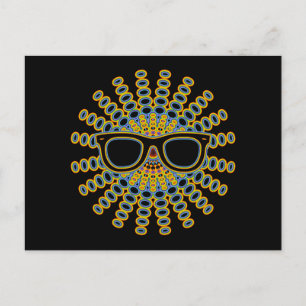 Sunny Nerd Glasses + your backgr. & ideas Postcard