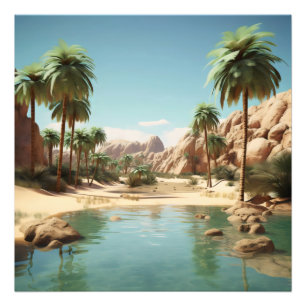 Sunny Oasis Photo Print