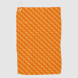Sunny  Orange Vintage Kaleidoscope   Golf Towels