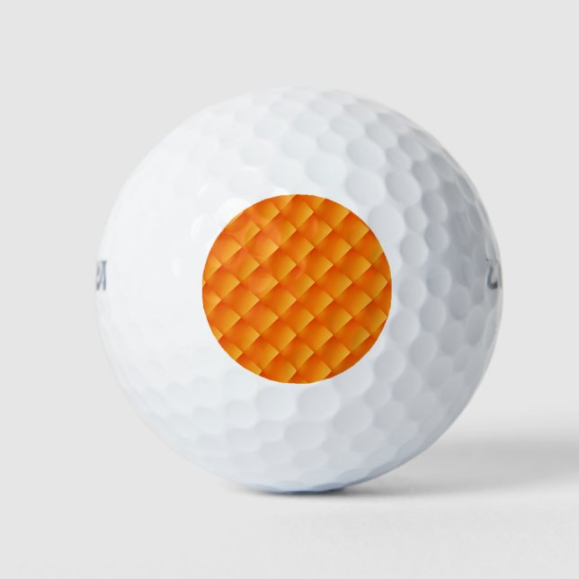 Sunny Orange Wilson Ultra 500 Distance Golf Ball (Front)