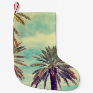 Sunny Palm Plantation: Cultivated Oasis. Small Christmas Stocking