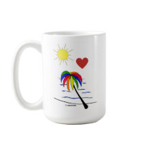 Sunny Palm Tree Coffee Mug