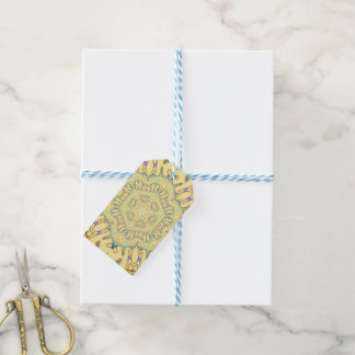 Sunny Pattern in Gentle Yellow Gift Tags