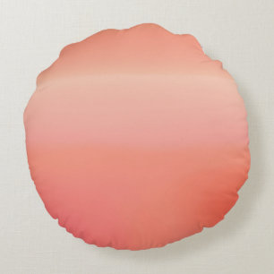 Sunny Peach AI art  Round Cushion